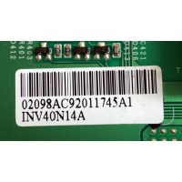 BACKLIGHT INVERTER / SAMSUNG LJ97-02098A / 75015807 / INV40N14A / SUSTITUTAS LJ97-02098B / 02098C / 02098E / 02098F / PANEL`S LTA400HA07 / HF02 / HA08 / HA11 / MODELOS LCD40781F1080P / DX-L40-10A / DX-40L150A11 / ELGFT401 / 40LC45S57 / L40FHD41YX8 